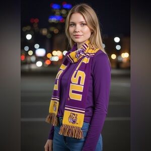 LSU Tigers Unisex Oblong Scarf